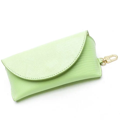 Green Leather Staud Shoulder Bag