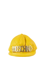 Yellow Leather Moschino Hat