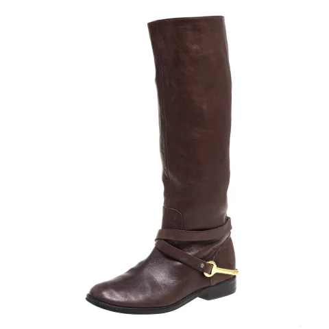 Brown Leather Ralph Lauren Boots