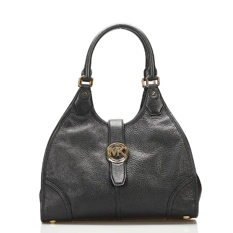 Black Leather Michael Kors Shoulder Bag