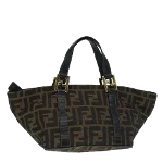 Brown Canvas Fendi Handbag