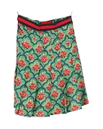 Green Silk Gucci Skirt