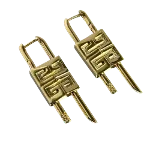 Gold Metal Givenchy Earrings