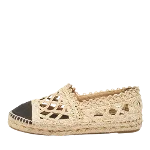 Beige Canvas Chanel Espadrilles