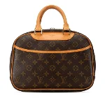 Brown Leather Louis Vuitton Trouville