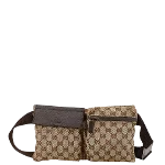 Beige Canvas Gucci Belt Bag