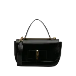 Black Leather Salvatore Ferragamo Handbag