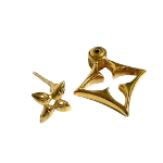 Gold Metal Louis Vuitton Earrings