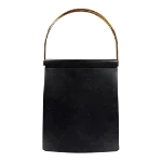 Black Leather Cartier Handbag