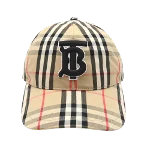 Beige Cotton Burberry Hat