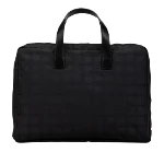 Black Canvas Chanel Briefcase