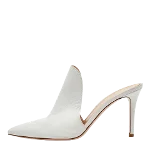 White Leather Gianvito Rossi Mules