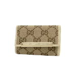 Beige Canvas Gucci Key Case