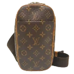 Brown Canvas Louis Vuitton Pochette Gange