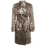 Brown Silk Dolce & Gabbana Coat