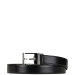 Black Leather Bvlgari Belt