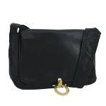 Black Leather Salvatore Ferragamo Crossbody Bag