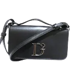 Black Leather Dsquared2 Shoulder Bag