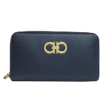 Navy Leather Salvatore Ferragamo Wallet