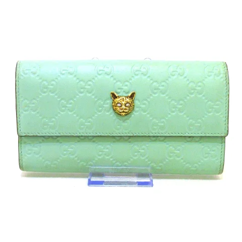 Green Leather Gucci Wallet