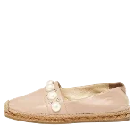 Beige Leather Jimmy Choo Espadrilles