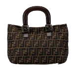 Brown Canvas Fendi Tote