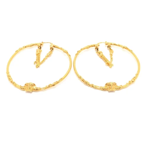Gold Metal Versace Earrings