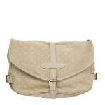 Beige Canvas Louis Vuitton Saumur