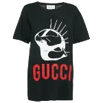 Black Cotton Gucci Top