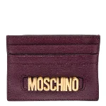 Purple Leather Moschino Wallet