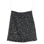 Black Canvas Chanel Skirt