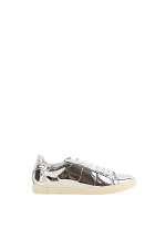 Silver Plastic Maje Sneakers