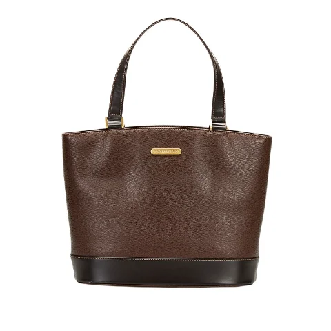 Brown Leather Burberry Tote