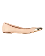 Nude Leather Dior Flats