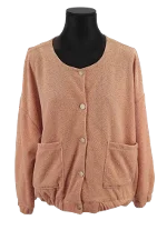 Pink Polyester Des petits hauts Cardigan