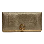 Gold Leather Salvatore Ferragamo Wallet