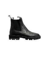 Black Leather Celine Boots