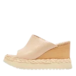 Beige Leather Paloma Barceló Sandals