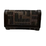 Brown Canvas Fendi Key Holder