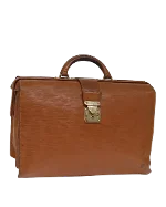 Brown Leather Louis Vuitton Serviette Ambassadeur