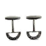 Silver Silver Bvlgari Cufflinks