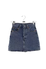 Blue Cotton Levi's Skirt