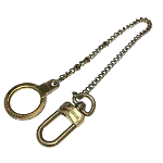 Gold Metal Louis Vuitton Key Chain