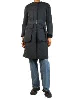 Navy Cotton Dries Van Noten Coat