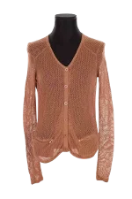 Brown Cotton The Kooples Cardigan