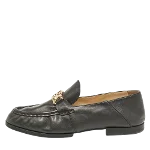 Black Leather TOD's Flats