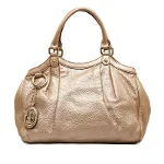 Gold Leather Gucci Handbag