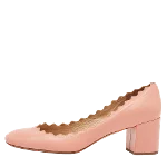 Pink Leather Chloé Heels