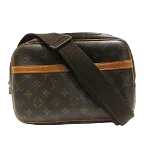 Brown Canvas Louis Vuitton Reporter