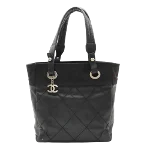 Black Canvas Chanel Paris Biarritz